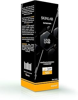 SKINLAB Sunscreen SPF100 UVA/UVB Sun Protection For All Skin Types| Water Resistant & Transparent | 50ml