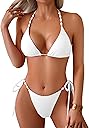 swimall Women's Thong Bikini Set Sexy String High Cut Triangle Swimsuit Two Piece Brazilian Bathing Suit