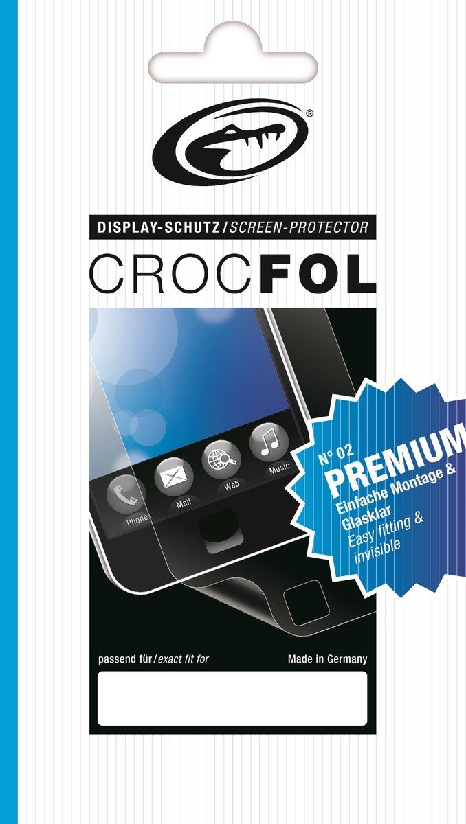 Crocfol Premium 5 K HD (2-Pack) Screen Protector for the Huawei Ascend P8 Lite Ultra Clear & Virtually Invisible Antibacterial (Lotus Effect) and Scratchproof Hard Coating). 3D Touch Screen Protector for the Huawei Ascend P8 Lite.