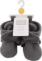 Vista 4 de Hudson BabyBotines de vellón acogedor unisex, gris oscuro, 6-12 meses
