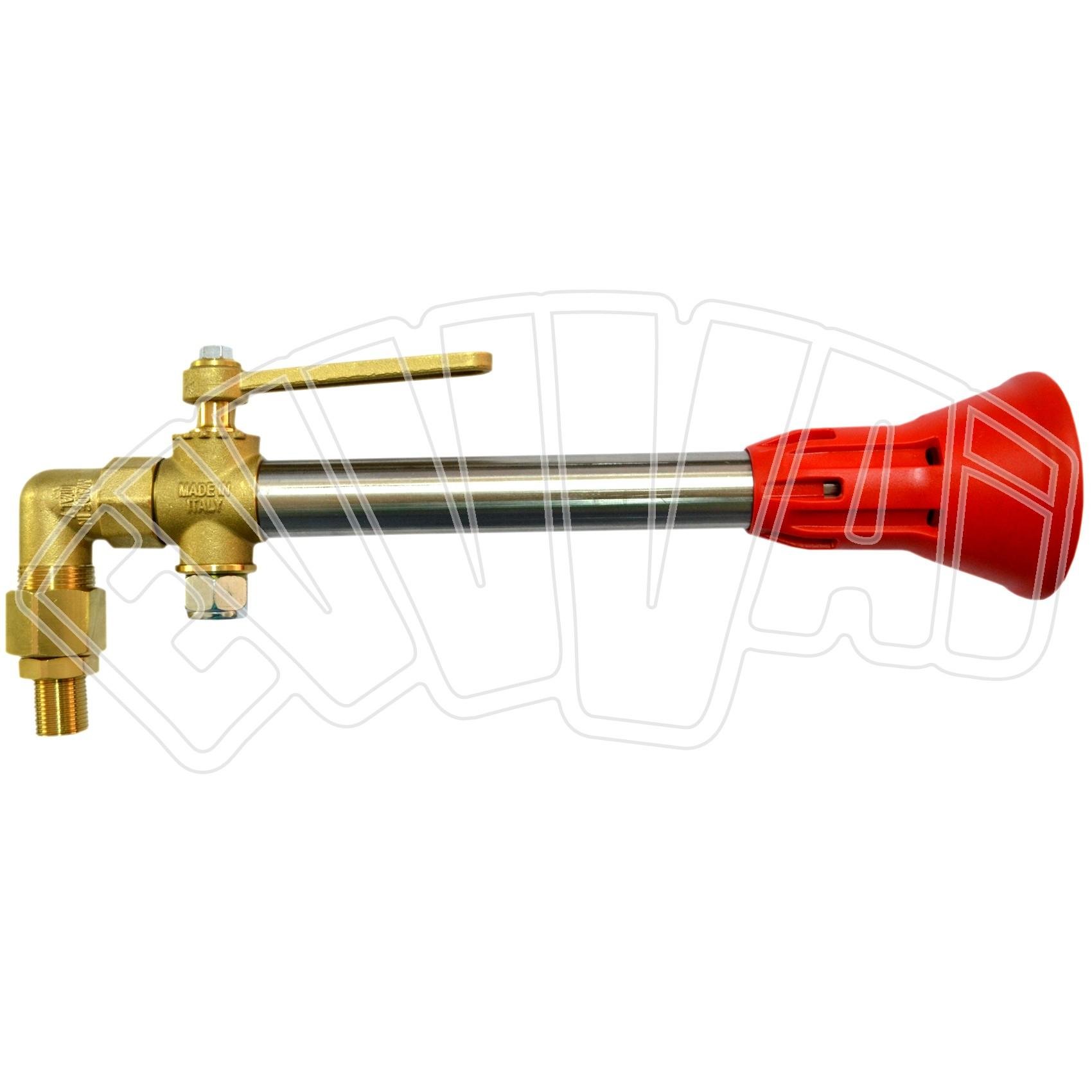 GETTO REGOLABILE PESANTE LUNGO ATTACCO 3/8" M TURBO A ROSA 1.5 LANCIA POMPA IRRO