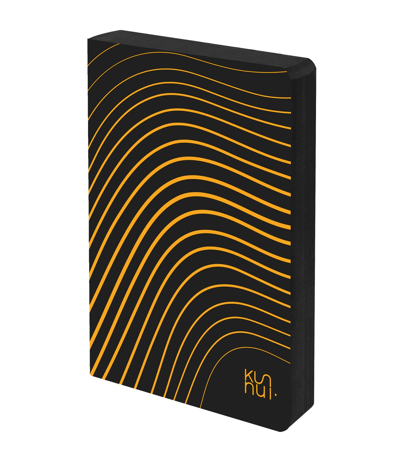 Kunnui - Planner January 2023 December 2023 - Bonded Leather - Day Page - Size 15x21 (A5) - Bilingual: Spanish - English - Dark Waves