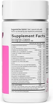 Habit Womens Multi Supplement 2 Pack (120 Capsules) - New Look, Supports General Health & Wellness, 23 Essential Vitamins and Minerals, Fruit extracts, Folate, Iron, B12, Biotin, Non-GMO