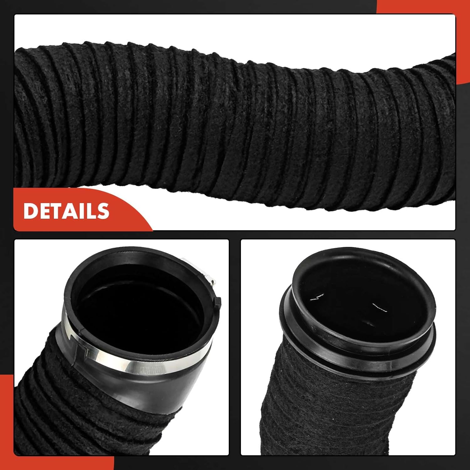 A-Premium Engine Air Cleaner Intake Hose W/Clamps Compatible with Chevrolet HHR 2006-2011, 2.2L 2.4L