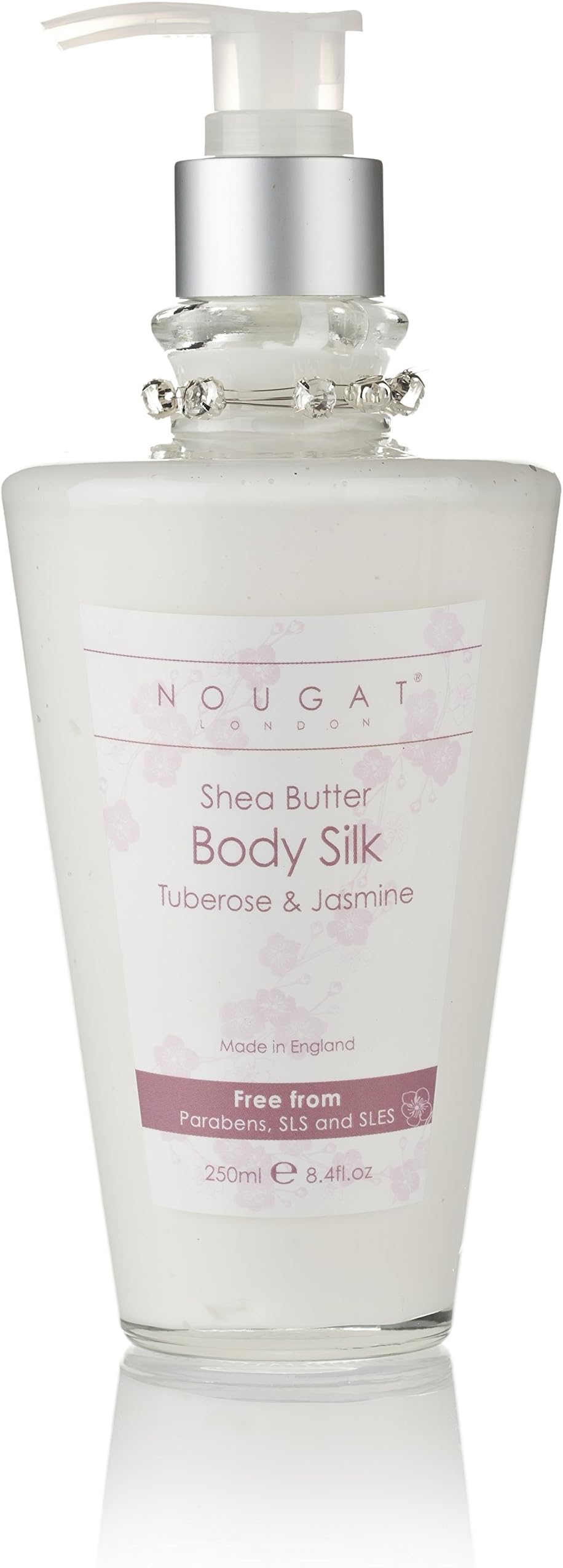 Nougat Shea Body Silk, Tuberose and Jasmine, 250 ml 8.4-Fluid Ounce