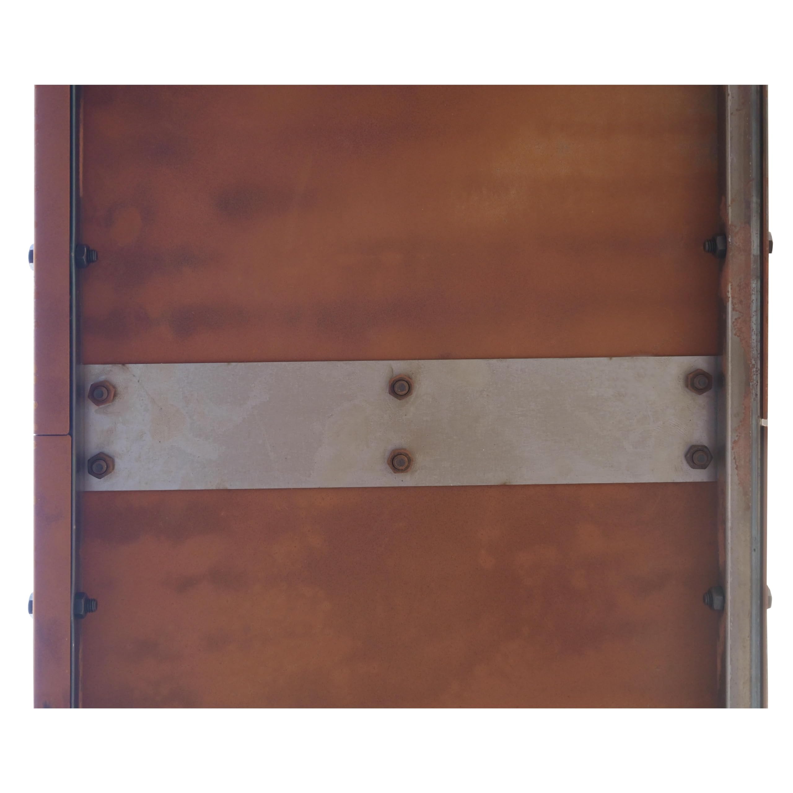 ESTEXO Brennholzlager Holzunterstand Rost Brennholzregal Edelrost Sichtschutzwand Cortenstahl (200x200x38 cm)
