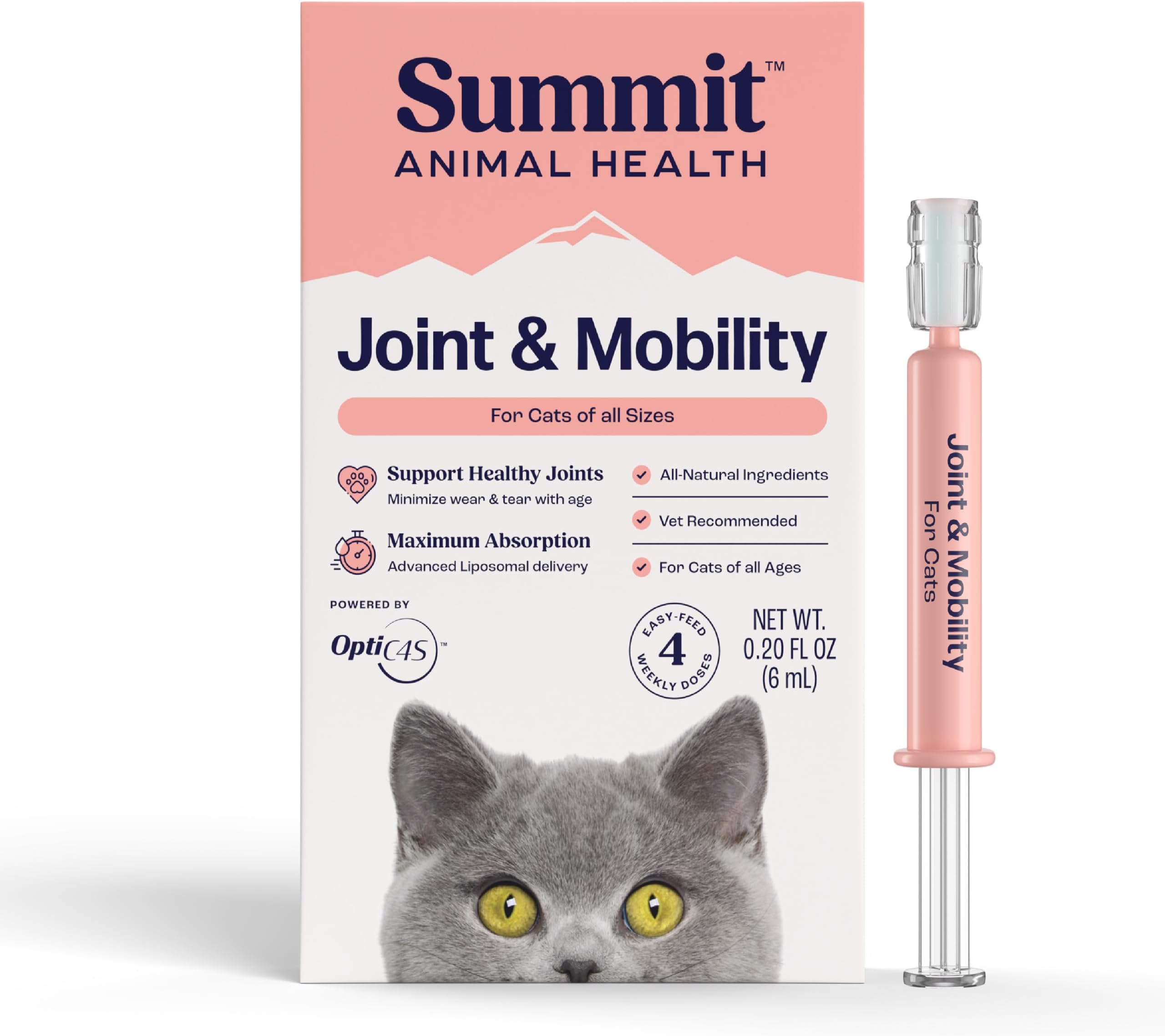 Grehge ift Feline Relief Solution Health: Inflammation and Joint Support, All Natural Chrondroitin with Liposomal Delivery, Drug Free, for Cats