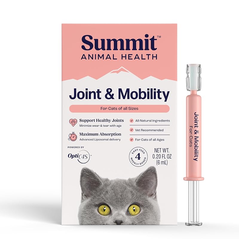 Suplemento para Articulações de Gatos Summit Animal Health Joint & Mobility Líquido com Condroitina – 6 mL