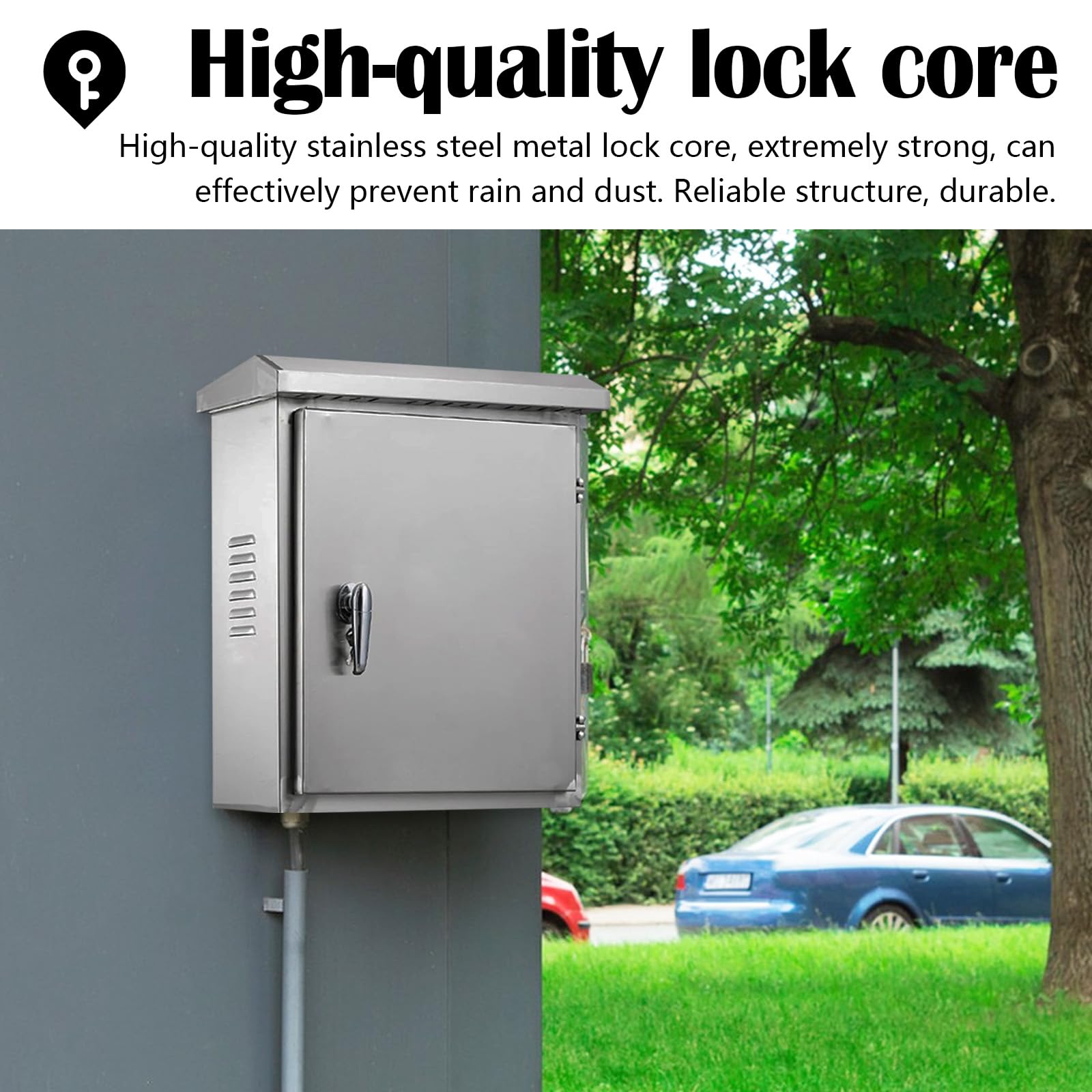 Gabinete Control, 30x40x18cm Gabinete Control Acero Inoxidable 304 Caja Distribución Caja Conexiones Metal Para Distribución Eléctrica Montada En La Pared IP66 Impermeable (30X40X18CM)