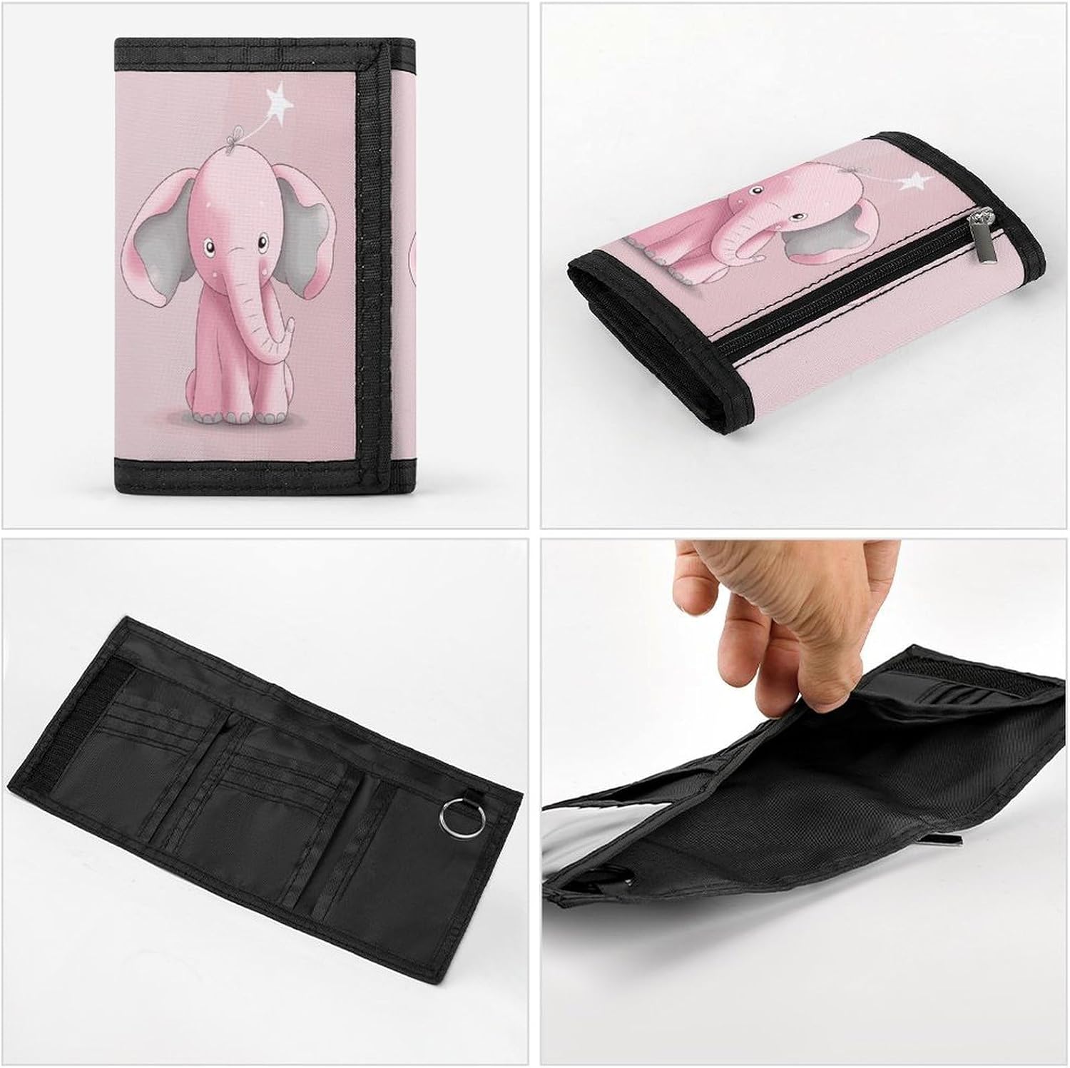 Stylish Trifold Wallet Slim Minimalist Front Pocket Cards Purse image 5