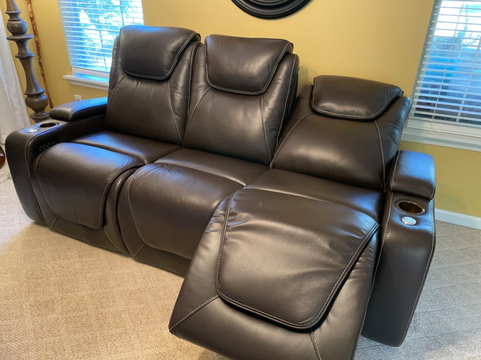 112/mo Finance Seatcraft Vienna Home Theater Seating Top Grain