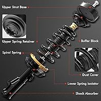 Vista 2 de A-Premium Conjunto de puntal delantero compatible con Suzuki Grand Vitara [4WD] 2006-2013 - 2 amortiguadores de suspensión de repuesto completos