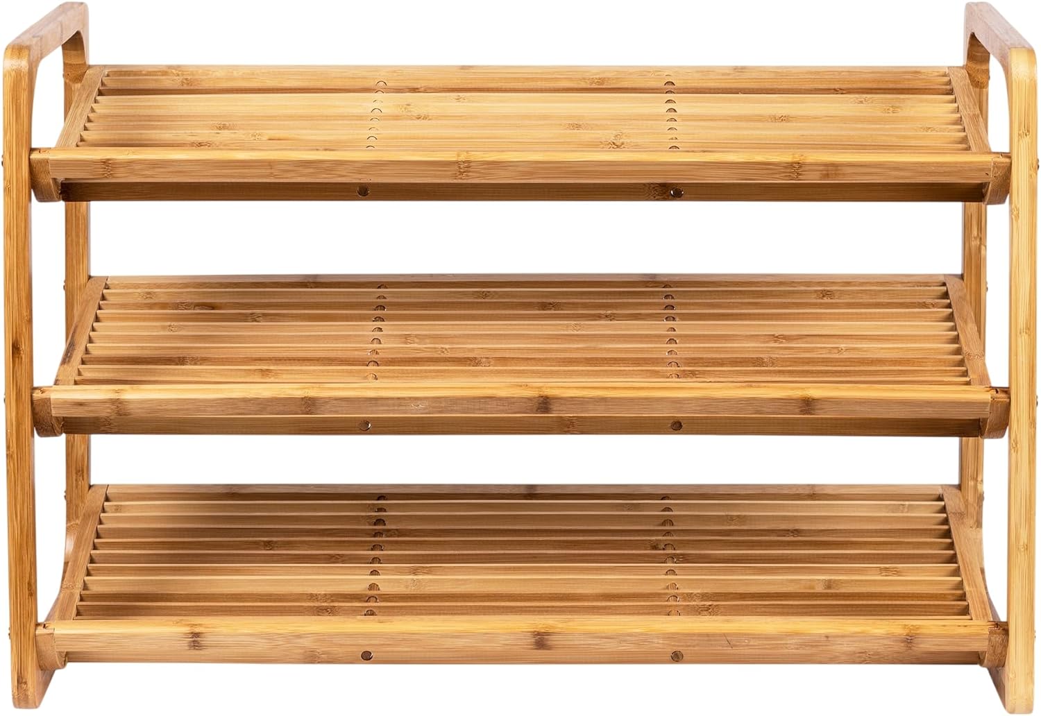 Honey-Can-Do SHO-01599 Bamboo 3-Tier Shoe Shelf