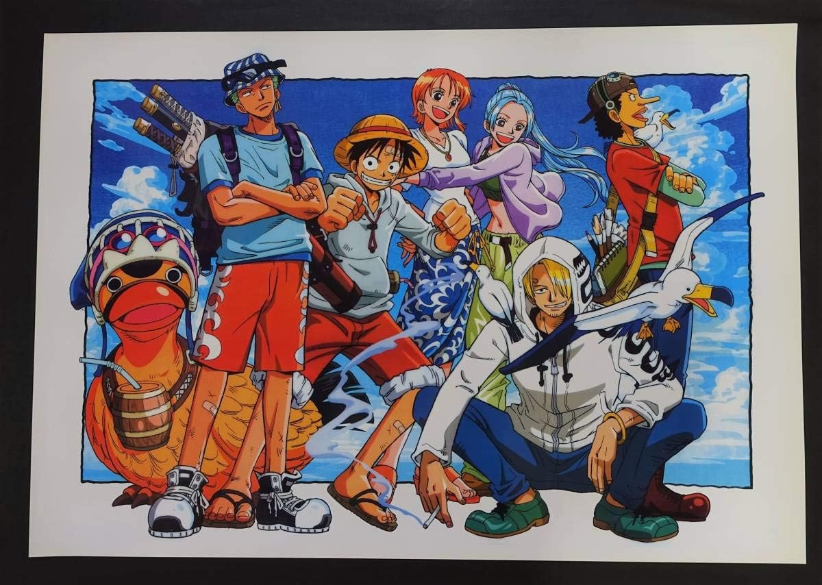 Amazon Co Jp ワンピース 麦わら海賊団 ポスター ヨーロッパ版 ルフィ ナミ サンジ ゾロ ウソップ One Piece 尾田栄一郎 残２ Anime グッズ ホビー 通販