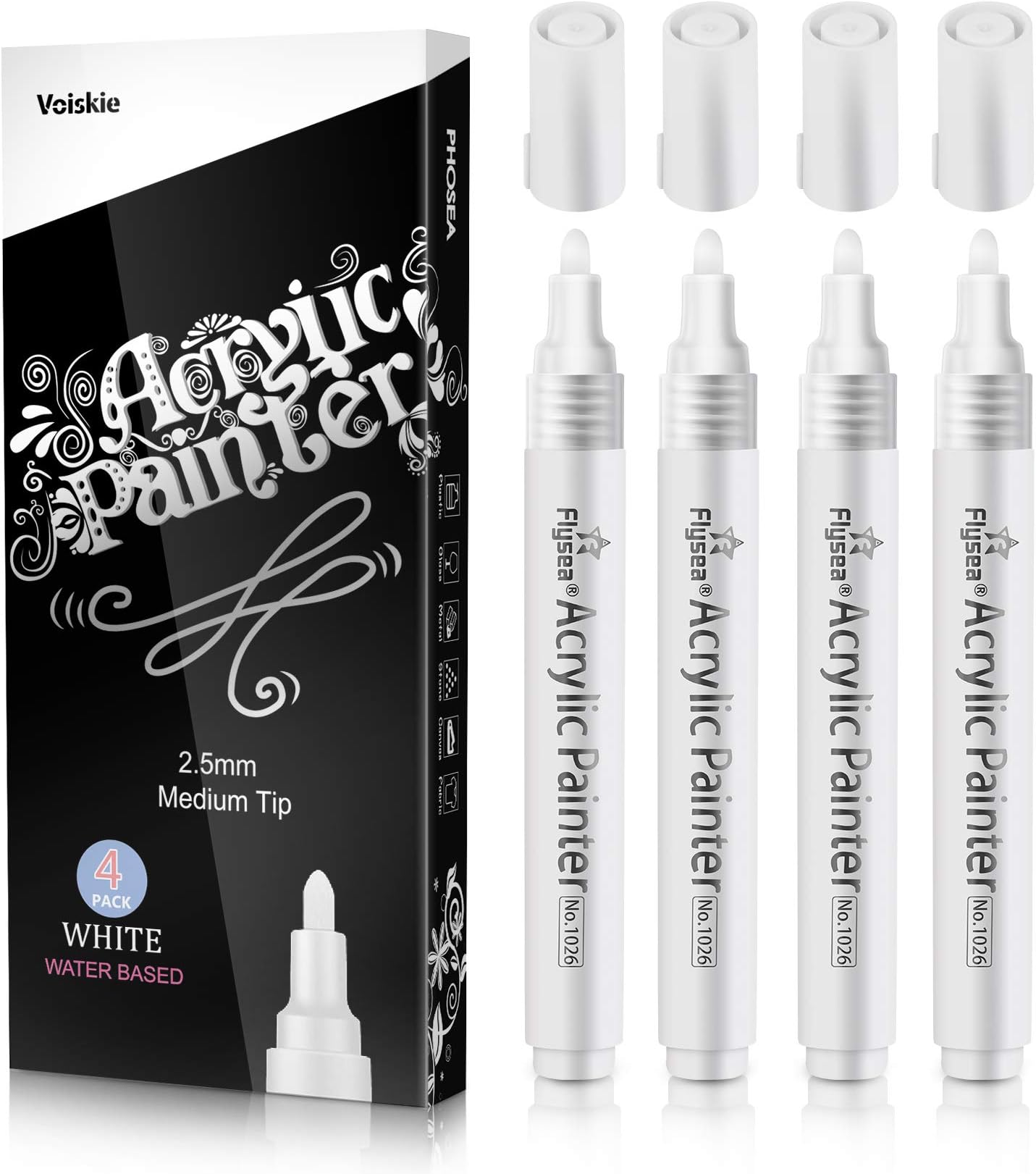 ARTISTRO 15 Permanent Oil Based Paint Markers Fine Tip and