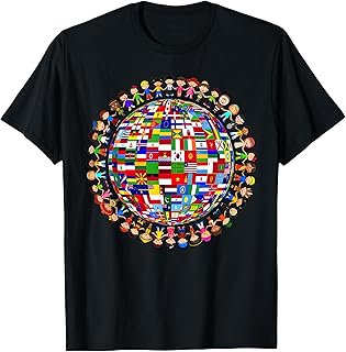 National Flags Circle World Peace International Day Of Peace T-Shirt