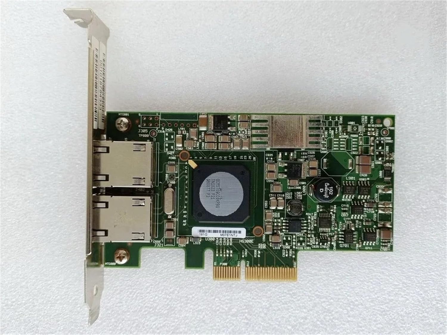 BCM5709 F169G Dual Port Gigabit Network Card for bcm5709C Chip Full Height G218C 0F169G PCI-E X4 X8 X16(with Short Baffle)