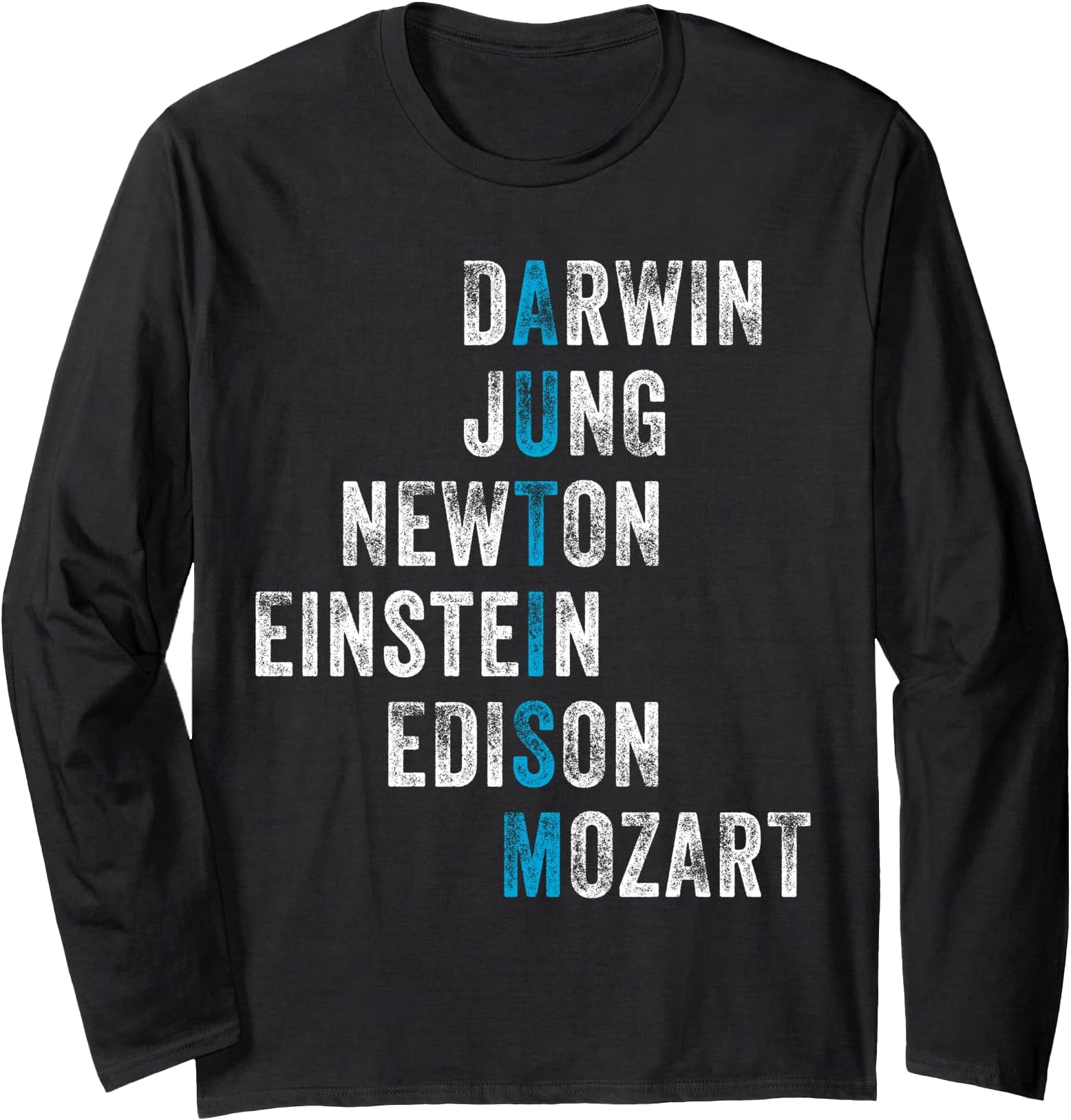 Autism Awareness Dad, Mom autistic kids ApparelsDarwin Jung Newton Einstein Edison Mozart Autism Awareness Long Sleeve T-Shirt