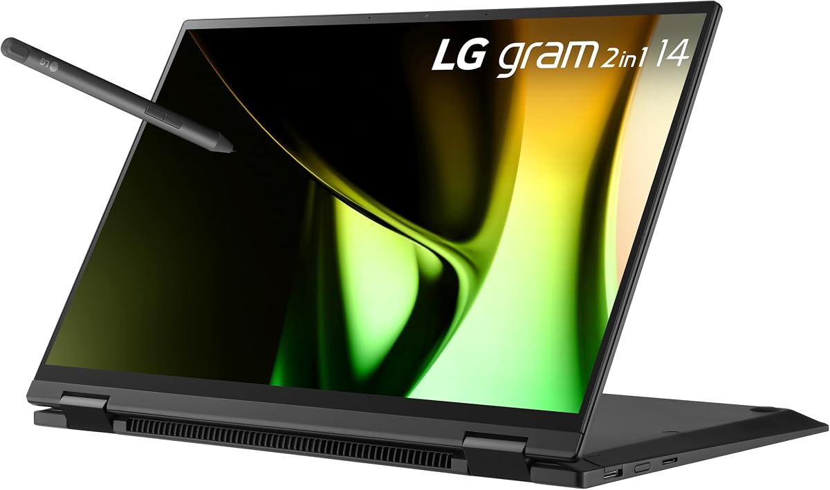 gram 14-Inch 2in1 Lightweight Laptop Intel Evo Edition - Intel Core Ultra 5 Processor Windows 11 Home 16GB RAM 512GB SSD - Black