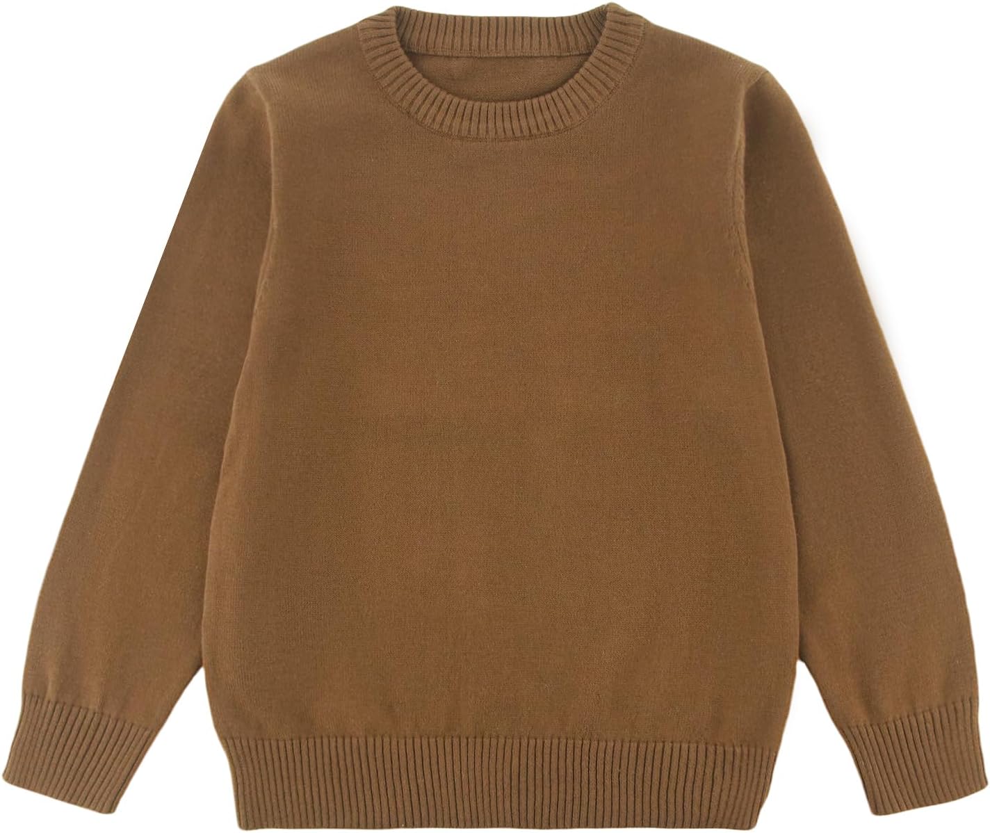 Toddler Boys Girls Crewneck Cable Knit Sweaters Kids Long Sleeve Chunky Pullover Tops 18 Months-8 Years