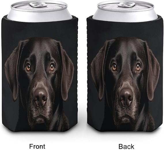 Reusable Sleeve for Iced Coffee Cups,Black Lab Dog Coffee Coolies Sleeves Insulator Coffee Sleeve Can Cooler Covers,Insulated Bottle Coolers for Iced&Hot Drinks