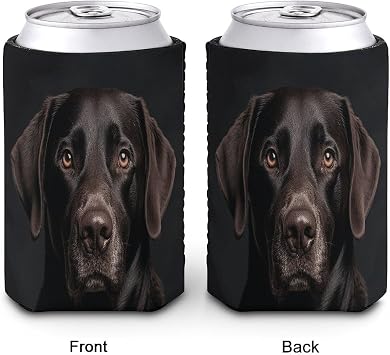Reusable Sleeve for Iced Coffee Cups,Black Lab Dog Coffee Coolies Sleeves Insulator Coffee Sleeve Can Cooler Covers,Insulated Bottle Coolers for Iced&Hot Drinks