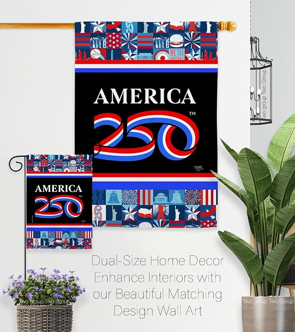 America 250 Flag Birthday Independence Day Wall Tapestry House Banner Official Licensed Merchandise Canvas Prints Yard Sign Textile Woven Fabric Poster USA 250th Anniversary Decoration Gift by Breeze Decor - Used condition - Image 15
