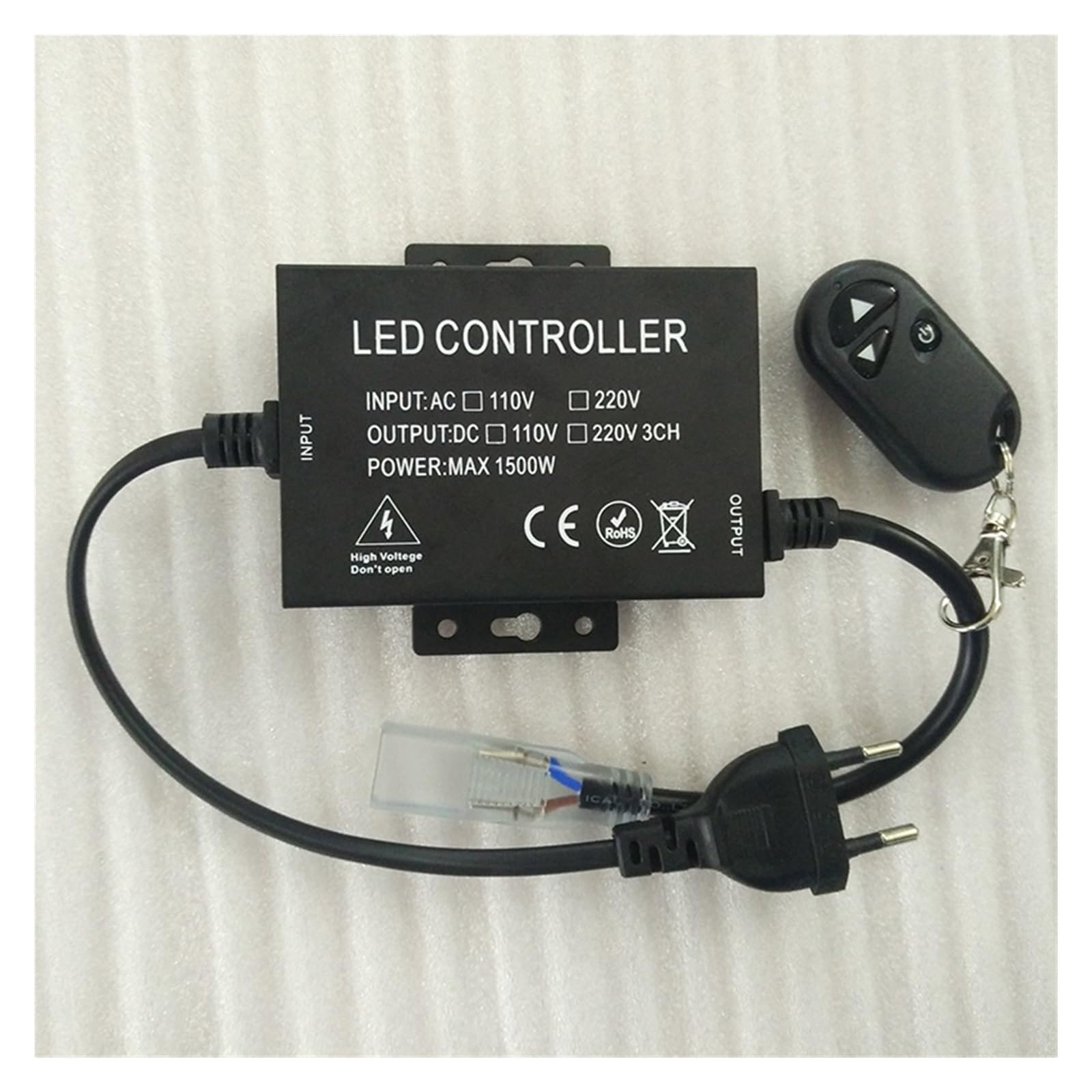 Lampada LED ad alta tensione con dimmer monocanale Lampada monocromatica a 3 pulsanti con dimmer a radiofrequenza(700W)