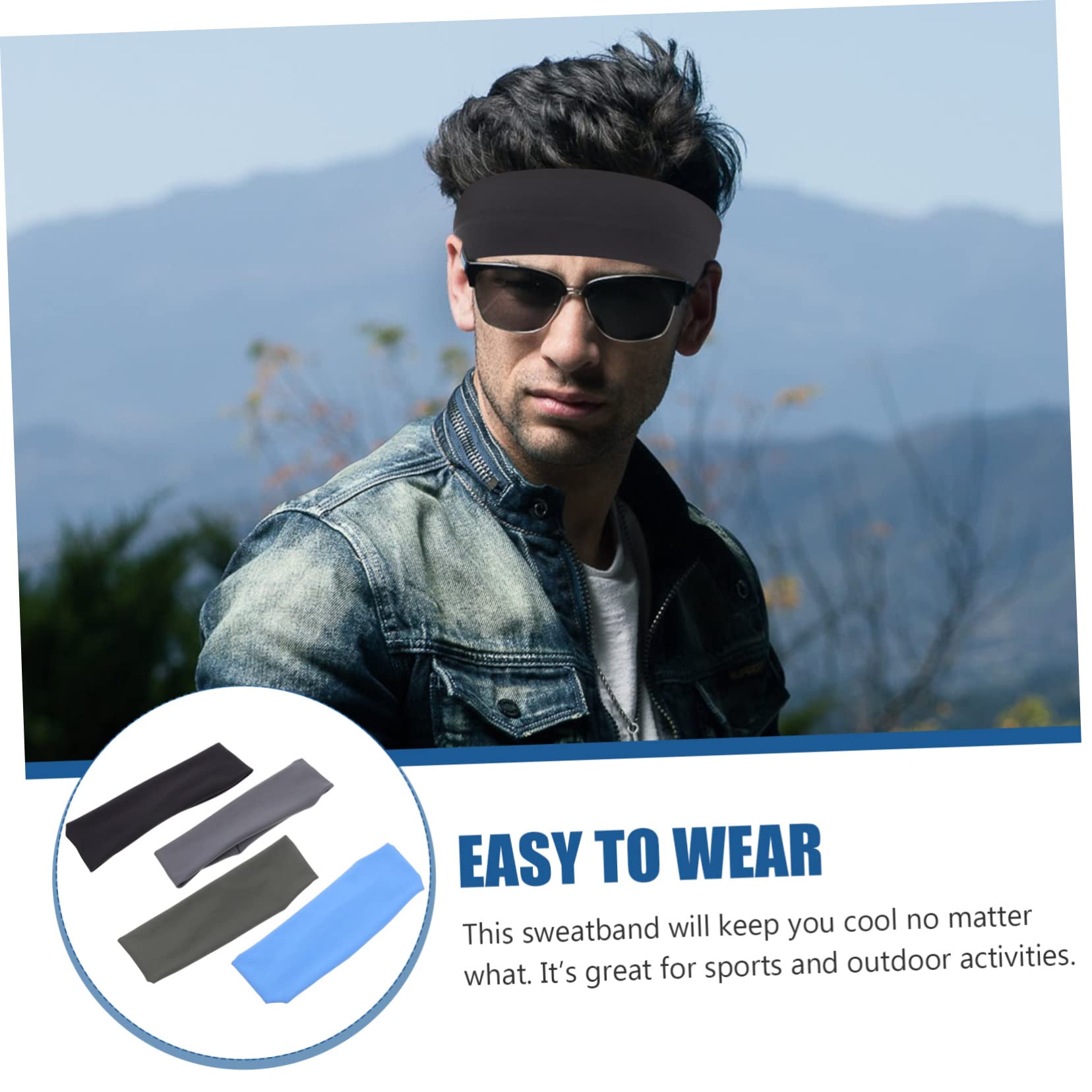 CALLARON Bandeau De Sport Bandeau De Course pour Hommes Bandeaux De Course Bandeau Basket Bandeau Running Bandeau Absorbant La Sueur Bandeau Unisexe Polyester