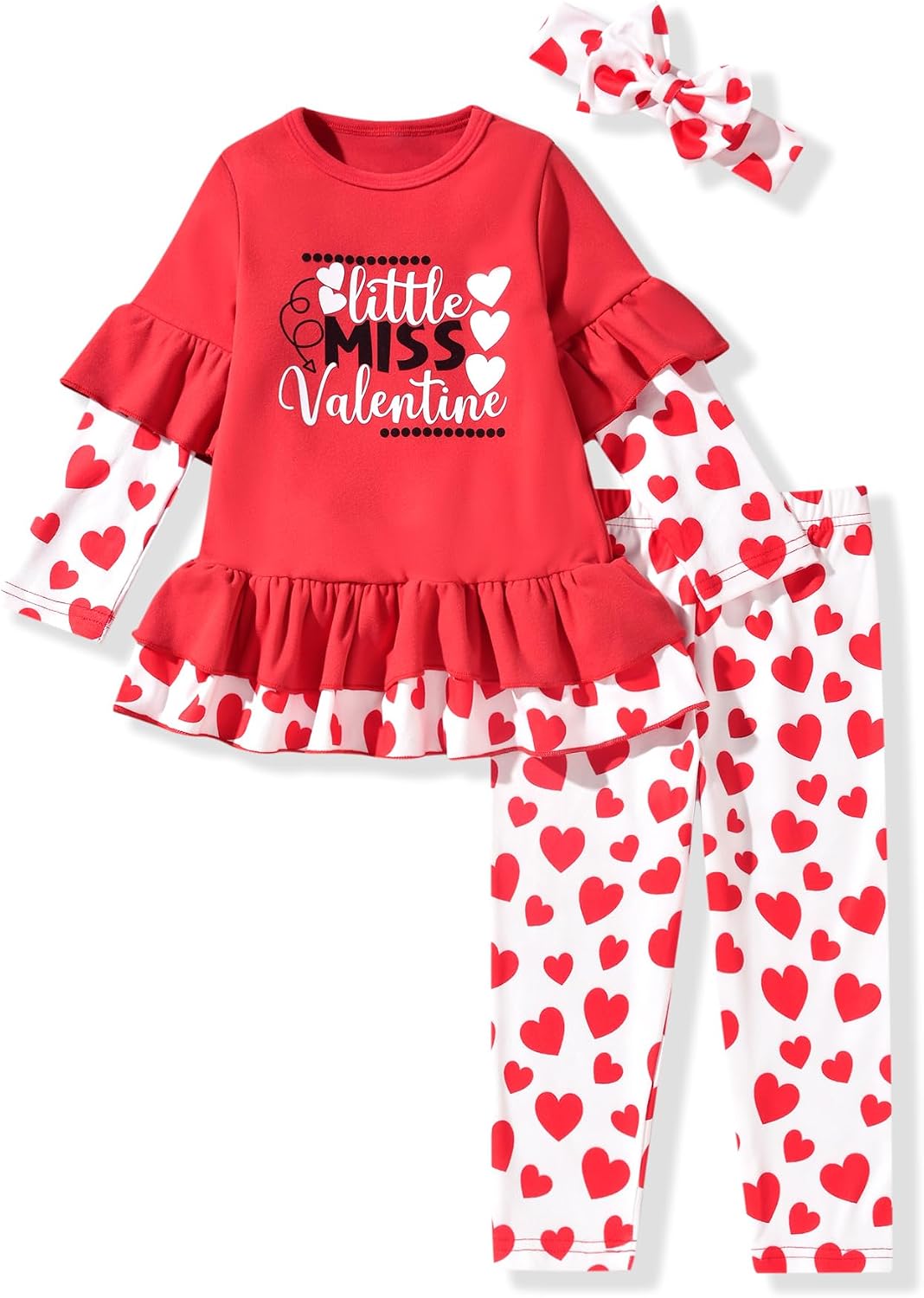 Aalizzwell Toddler Girls Valentines Outfit
