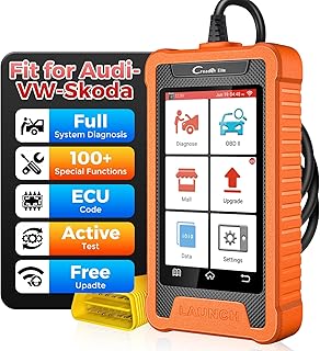 LAUNCH Creader Elite OBD2 Scanner Diagnostic Tool Fit for Audi Volkswagen Skoda Seat,Full System All Reset Bi-Directional Code Reader for VAG Vehicles,Active Test, ECU Code,Lifetime Update