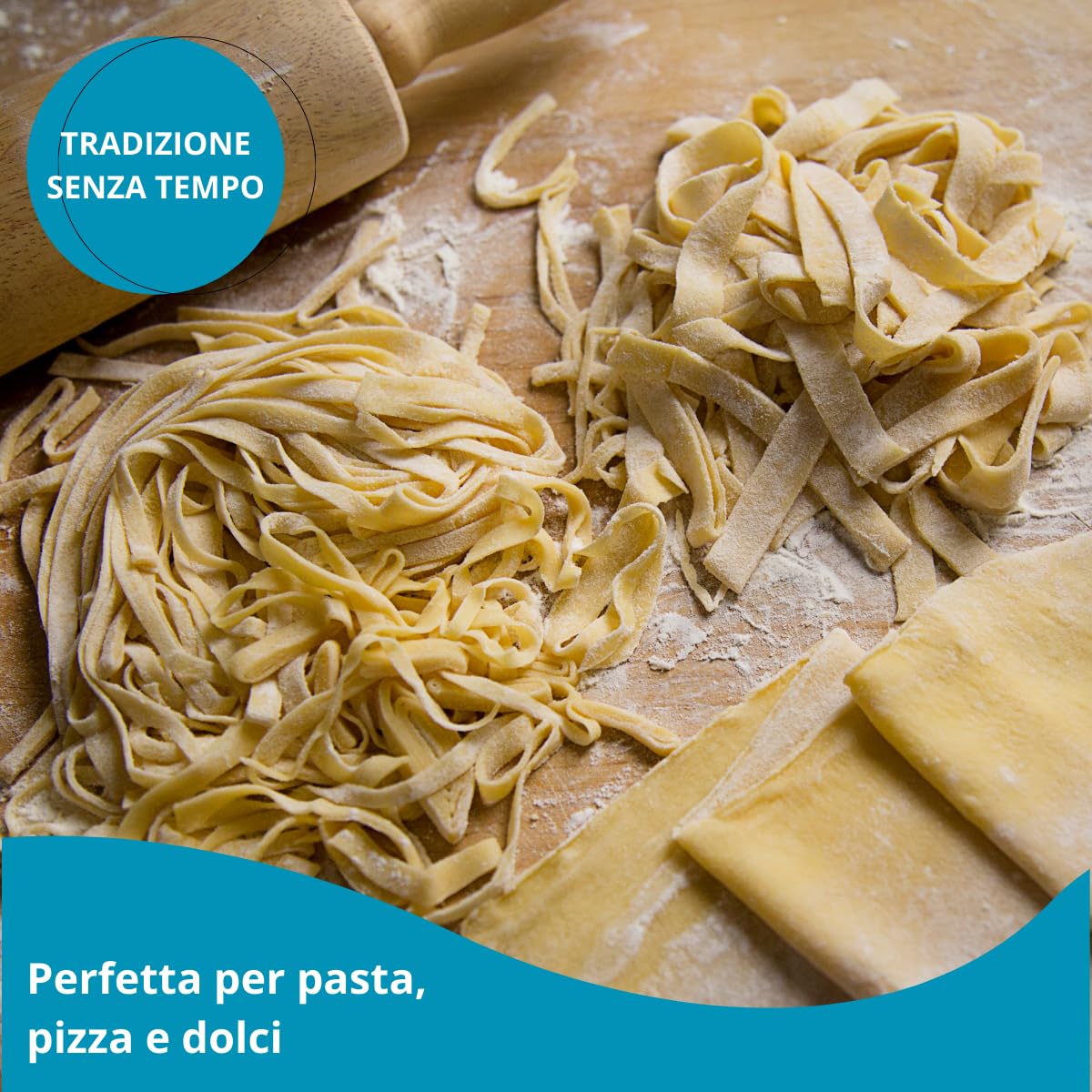 TOMAINO - Spianatoia per Impastare in Legno di Betulla - Asse per la Pasta, Pizza e Dolci (90x50)