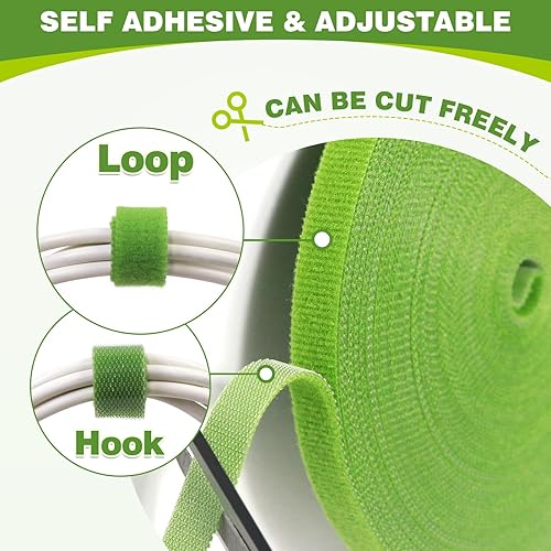 Redamancy 15m Attaches De Jardin pour Plantes, Attache Plante Grimpante, Attaches de Jardin pour Plantes, Lien pour Attacher les Tomates, Liens de Jardinage pour Ligatures, Attache Tomates Reutilisabl - 3