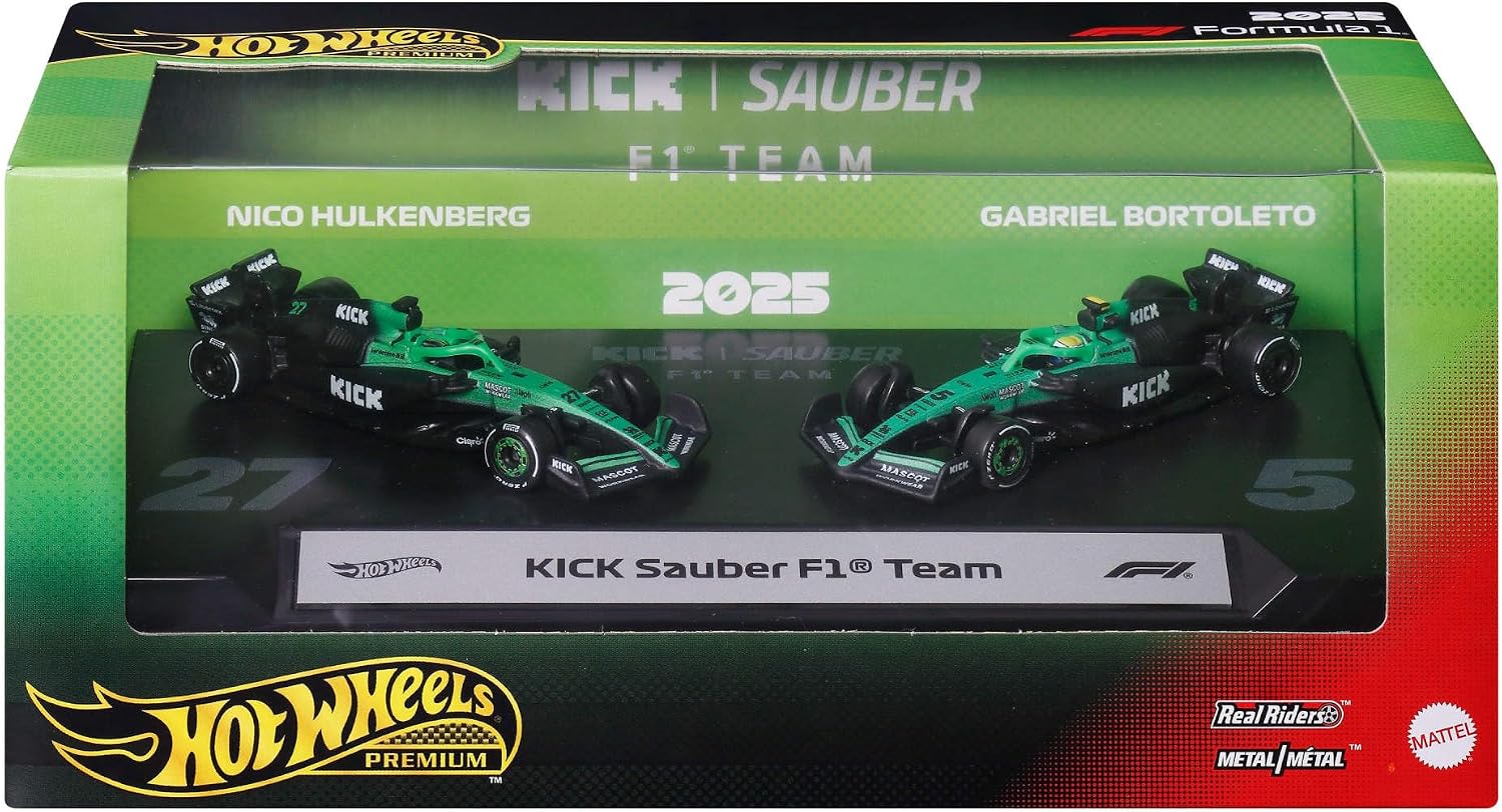 Hot Wheels Premium Formula 1 KICK Sauber F1 Team 2-pak
