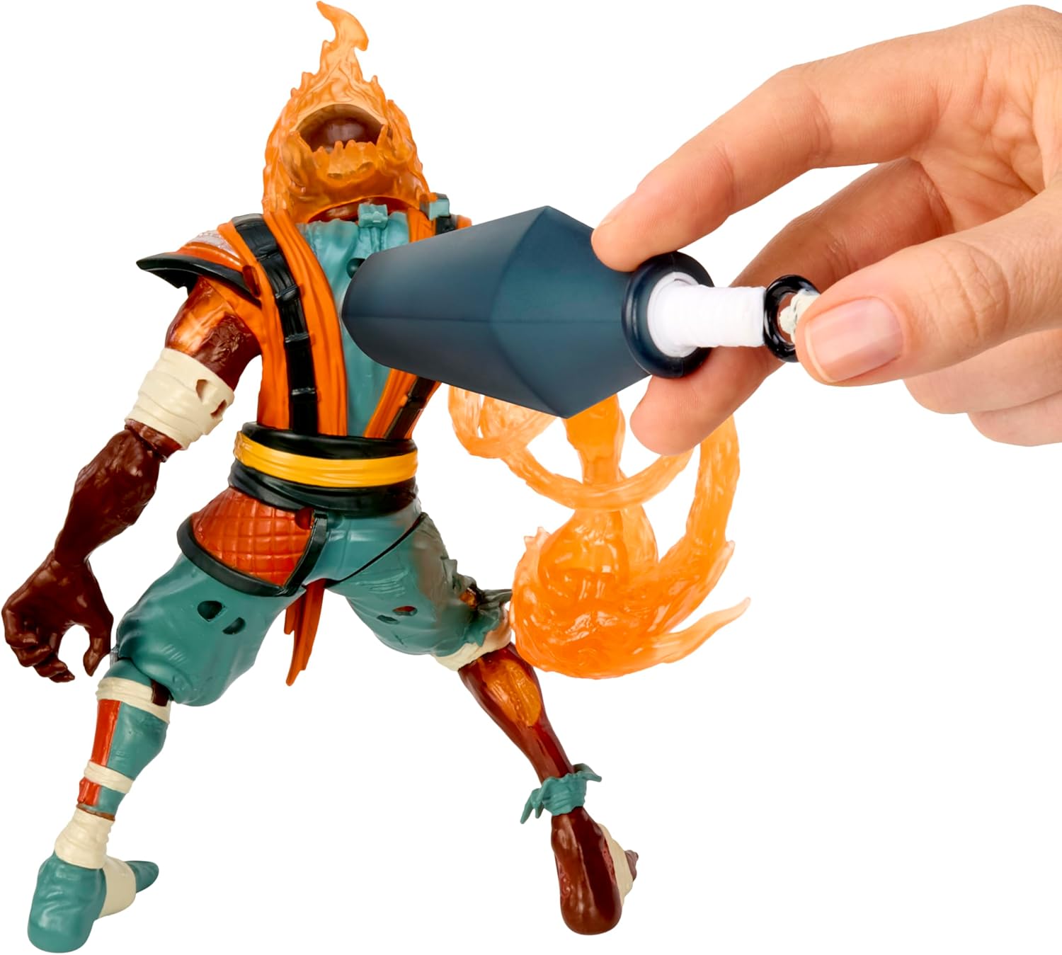 Ninjombie Action Figure - Scorchstrike, Boys Action Ninja Zombie Slime Monster Action Figure, Ages 6 +
