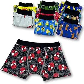 Cueca Infantil Menino Boxer Confortável Estampadas para meninos kids Box 5 peças