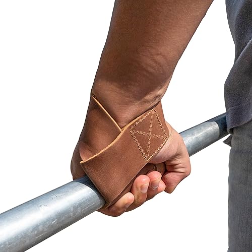 Miniatura 4 de Hide & Drink, Juego de 2 correas de levantamiento de muñeca, culturismo, deportes, gimnasio, fitness, accesorios, entrenamiento de fuerza, cuero de