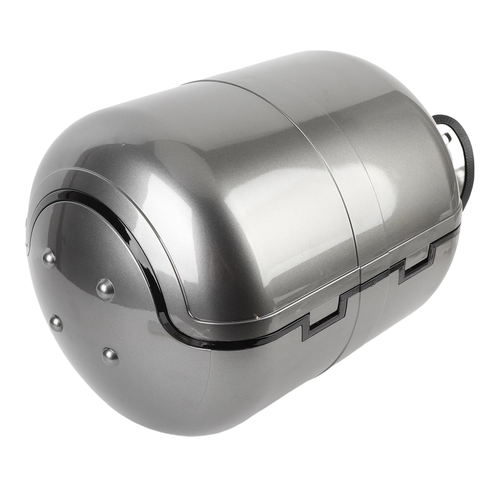 Bauletto per moto, resistente, in ABS, impermeabile, 28 l, antifurto (grigio)