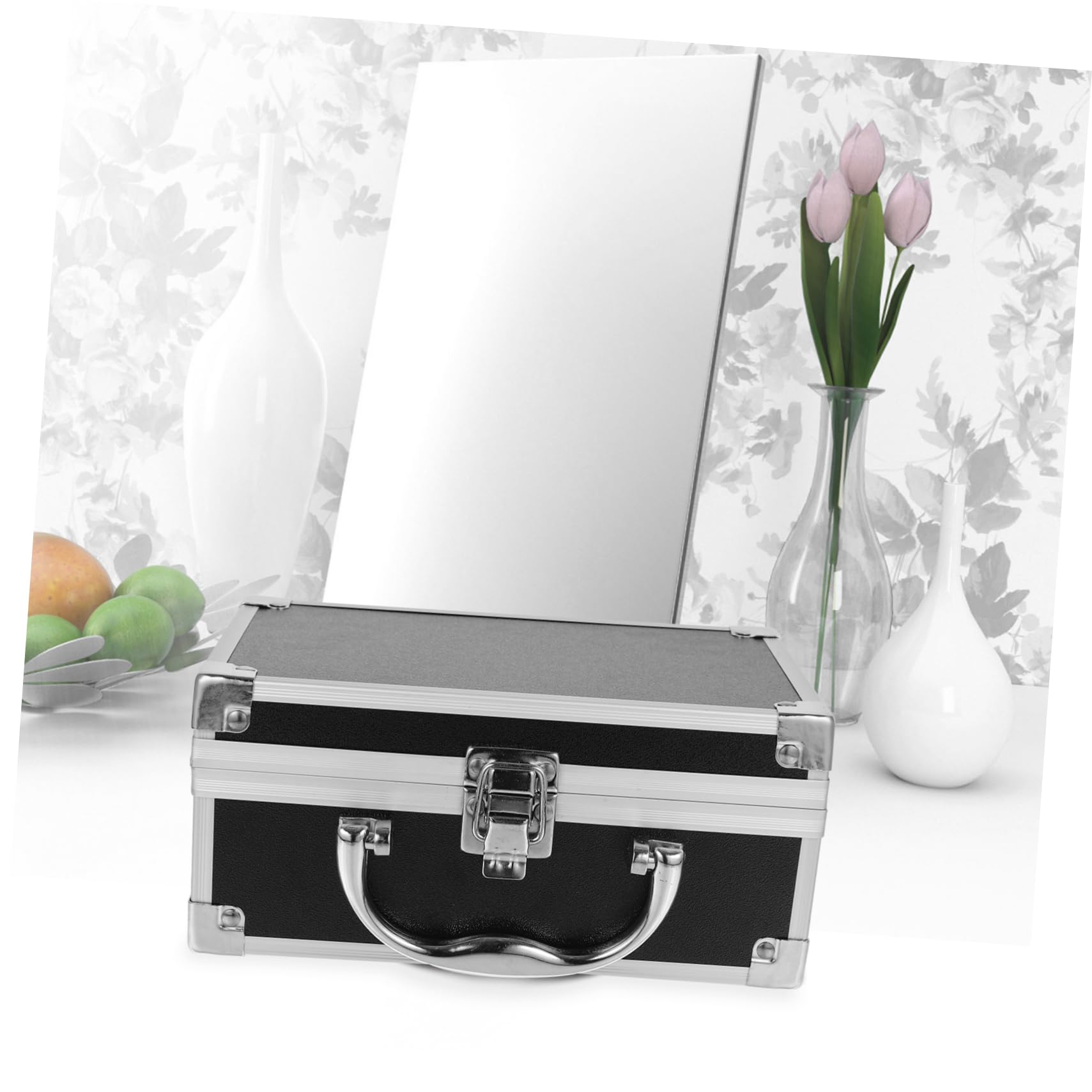 PLAFOPE Aluminum Case Makeup Storage Portable Organizer Box for Women Men Travel