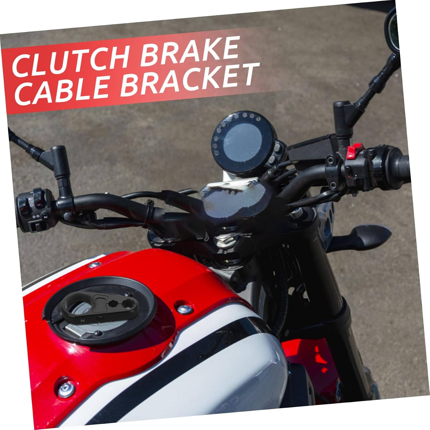 Cabilock Brake Line Clamp Clip for Motorbike Handlebar Mount Cable Clamp 25mm for Modification Projects