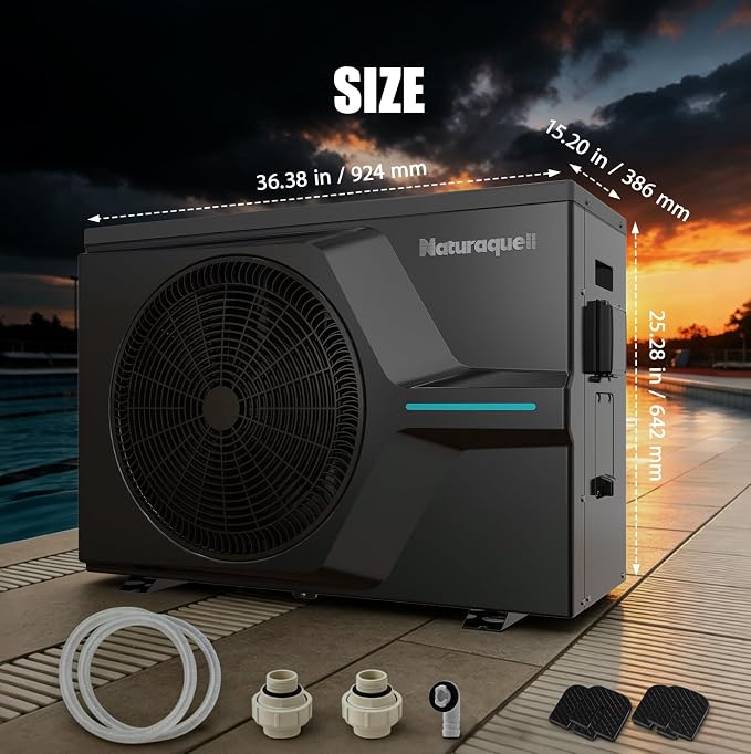 Bomba de calor pool inverter para piscinas hasta 16000 gal miniatura 9