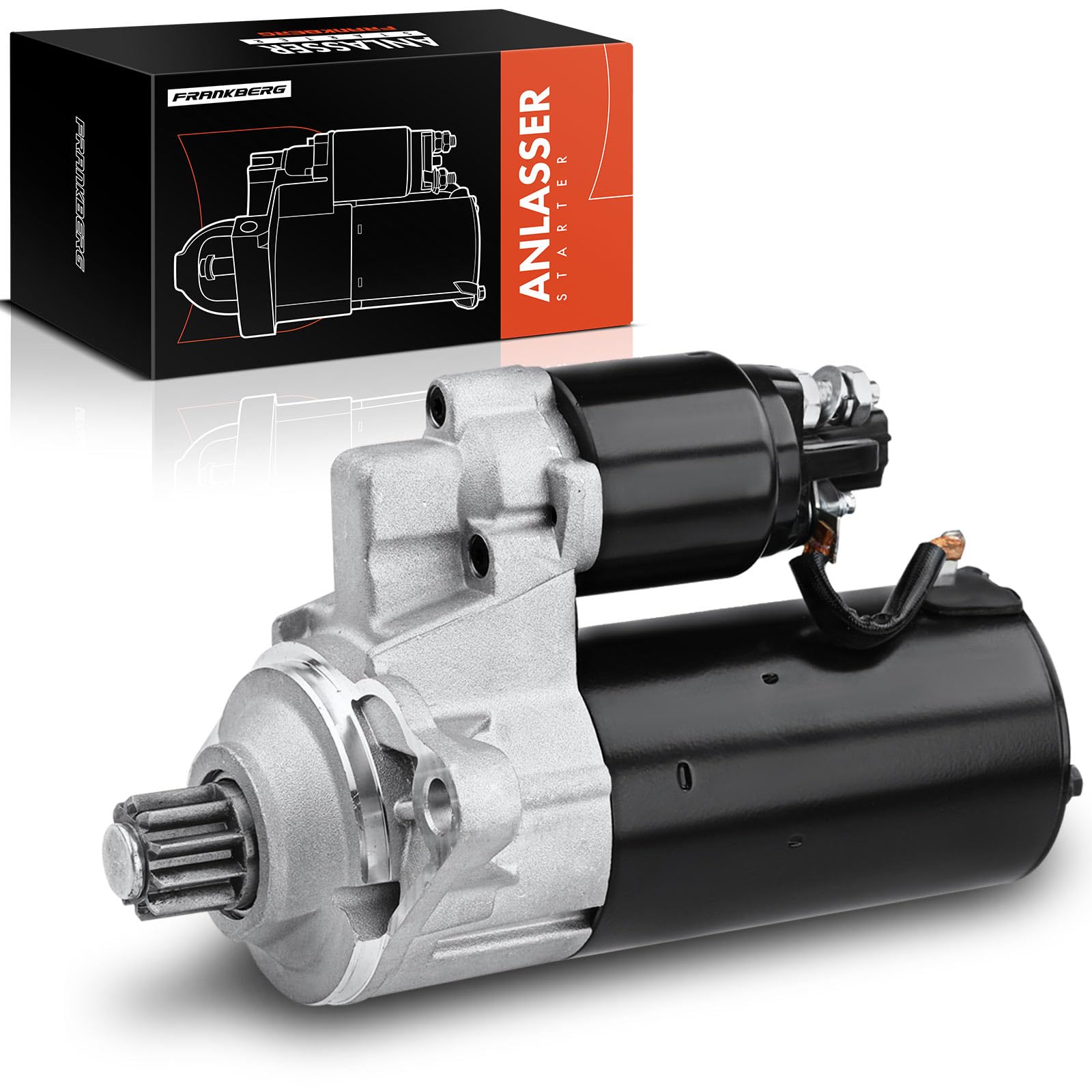 Frankberg Motor de arranque para automóvil 1,7 KW/12 V/10 dientes