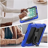 Vista 8 de HXCASEAC Funda a prueba de golpes para iPad de 6ª/5ª generación, Air 2 / Pro de 9.7 pulgadas con protector de pantalla, soporte integrado, duradera