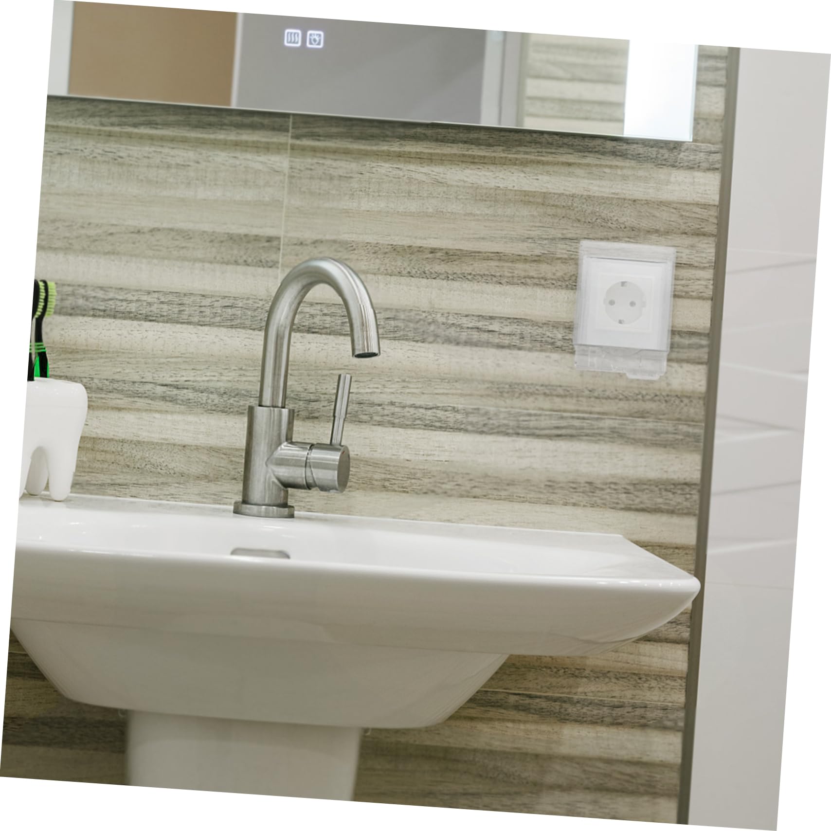 Gatuida 3pezzi Copripresa Per Ambienti Umidi Protezione Elettrica Trasparente Per Bagno e Cucina Facile Installazione e Versatile Design Antispruzzo e Sicuro Resistente