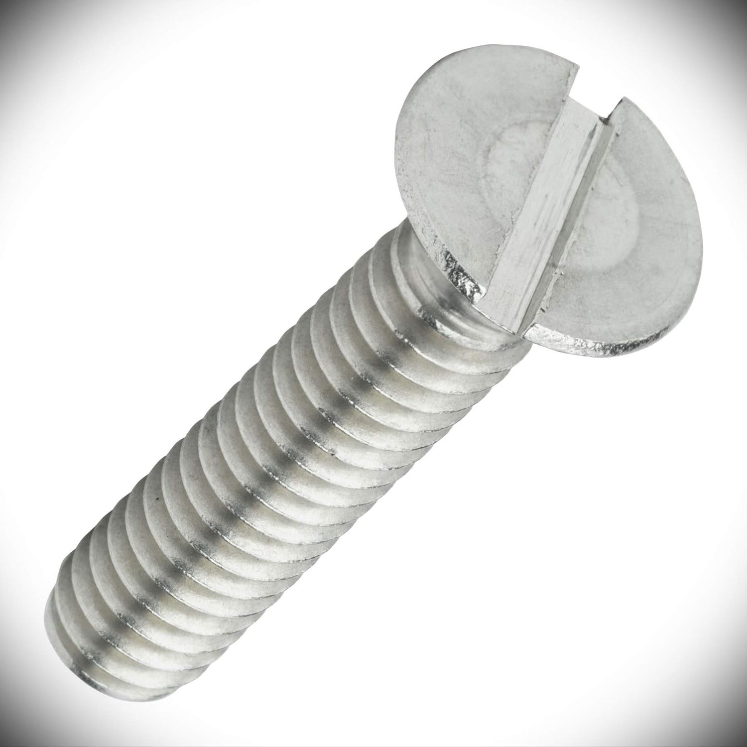 High-Strength Sheet Metal Screws - Durable Screws for Indoor and Outdoor Use - Versatile Screws for Crafting - 10-24 x 3" Size Flat Head Slotted Machine Screws Stainless Steel 18-8 Set of 25