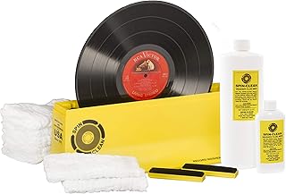 Spin-Clean Vinyl Record Washer MKII Deluxe Kit - Offering Five Extra Drying Cloths, Extra 32oz. Fluid & Extra Brushes