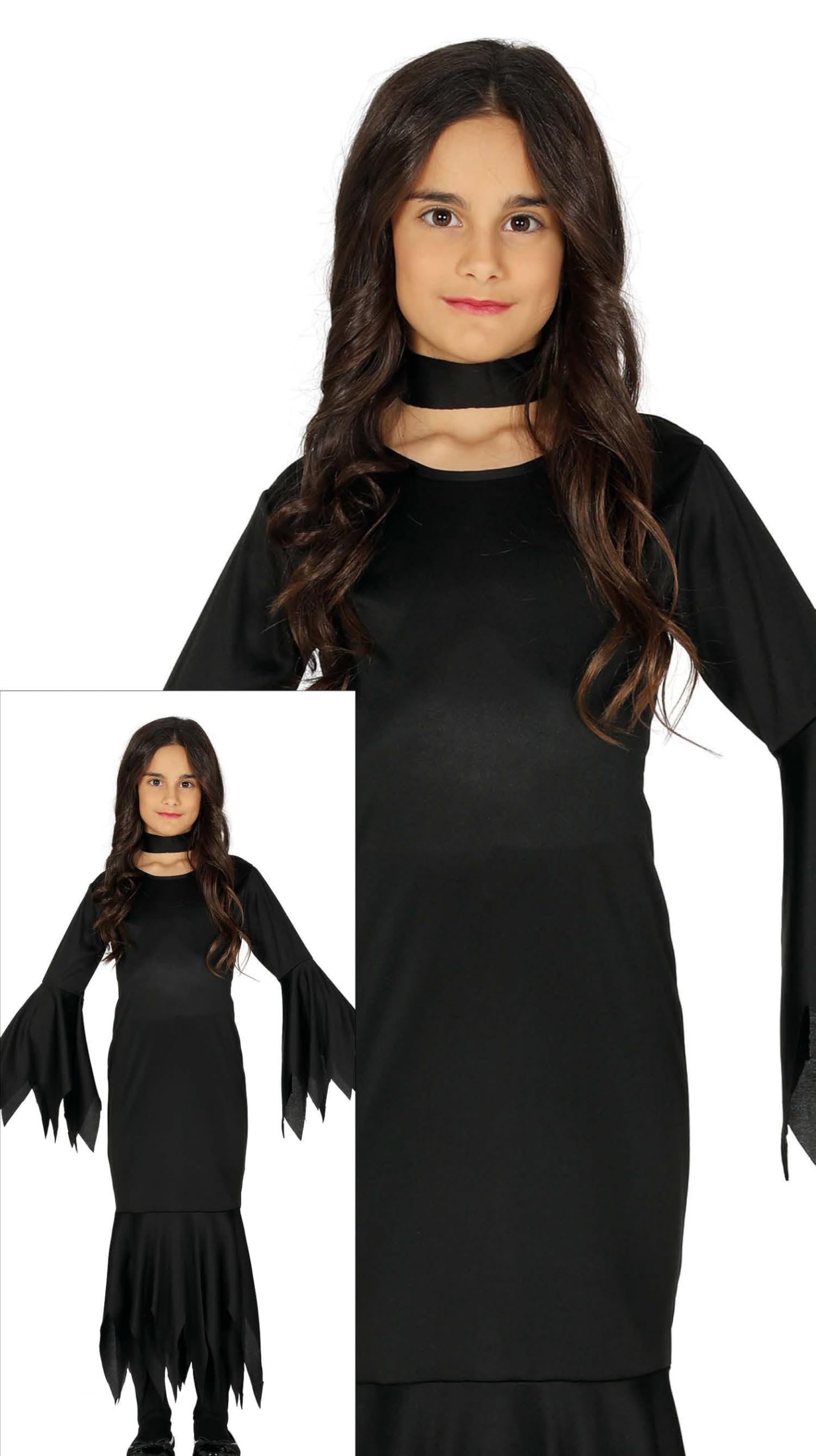 FIESTAS GUIRCA Black costume for a girl 5-6 Years