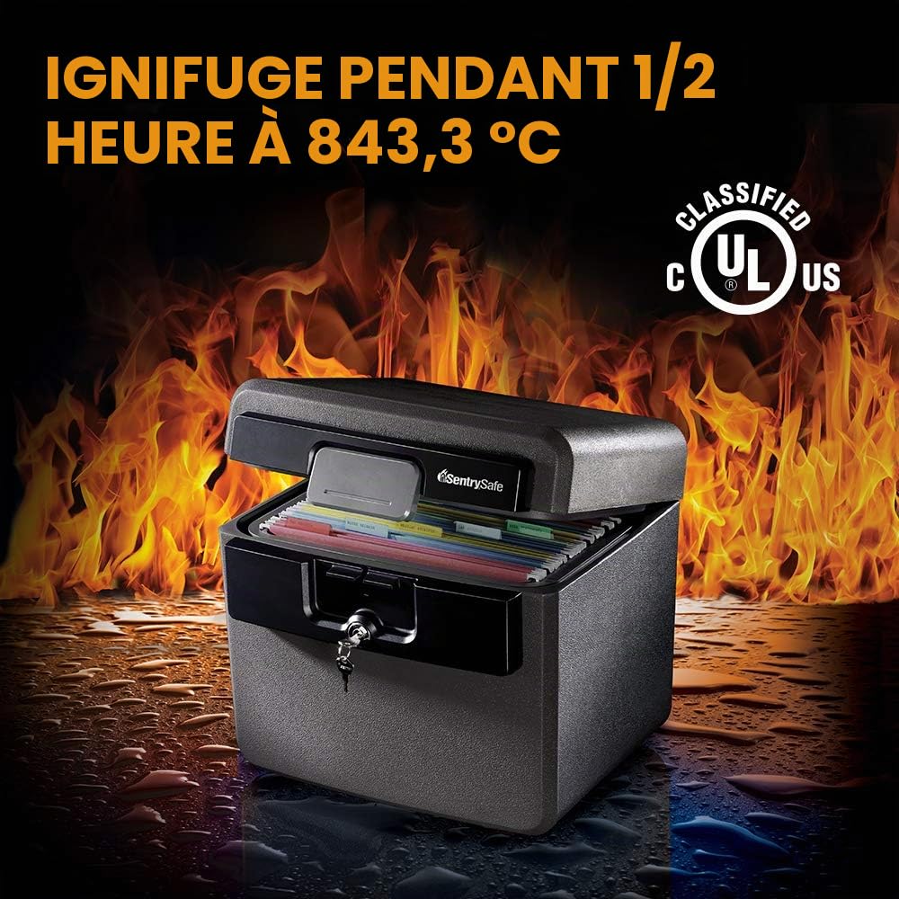 SentrySafe HD4100CG Fichier ignifuge étanche Noir