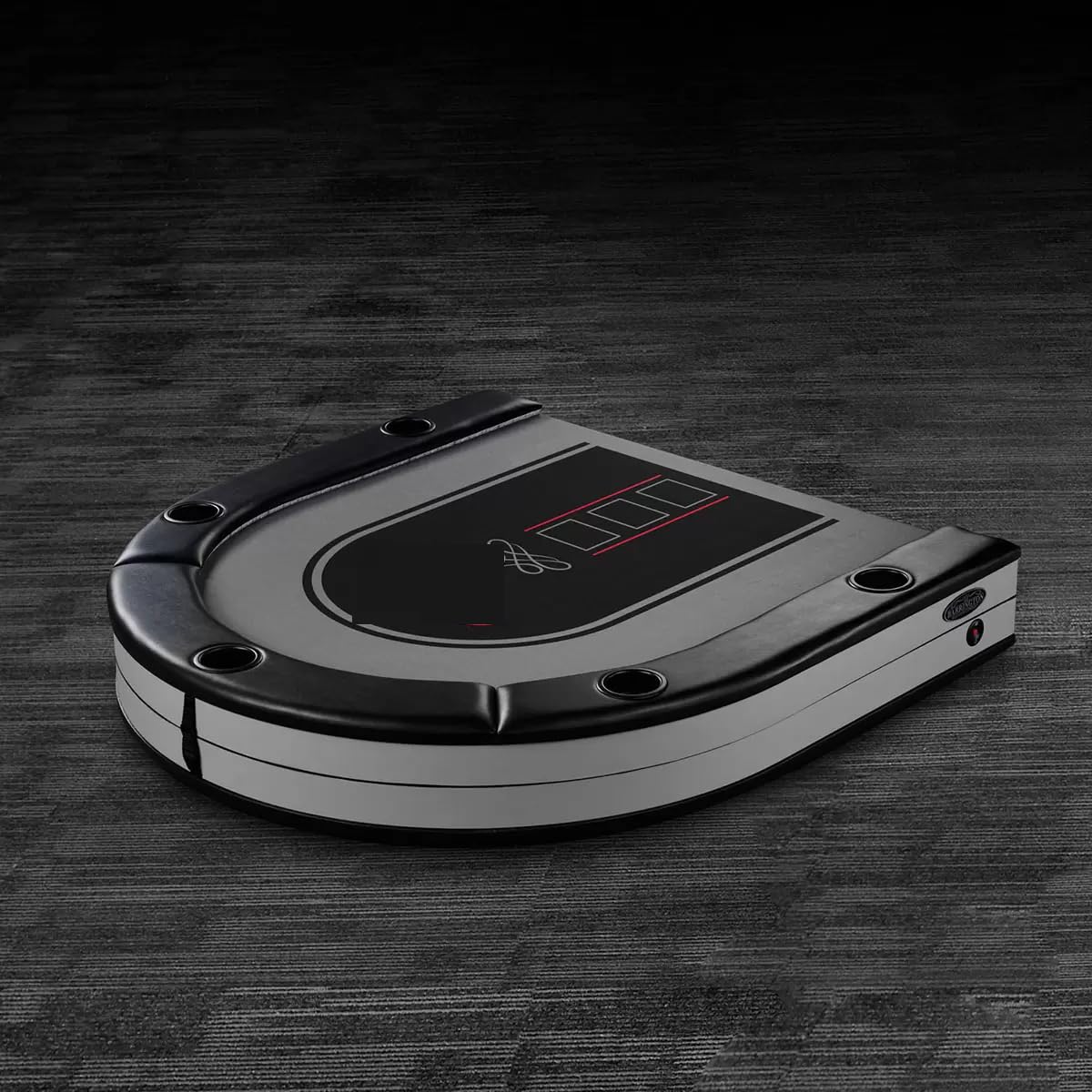 NAEM Barington Pokertisch für 10 Spieler mit LED-Leuchten