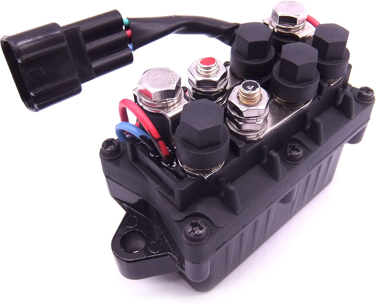 Boat Motor 6AW-81950-00 Relay Assy for Yamaha Outboard Engine 200HP 225HP 250HP 300HP 350HP, Silver Contacts
